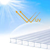 Polycarbonate Roofing Sheet 4/10mm Twinwall Panel Canopy Conservatory Greenhouse