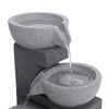 Solar Power Garden Water Feature Fountain LED Lights Patio Home Statues Cascade