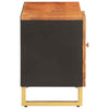 CIADAZ TV Cabinet Brown and Black 80x31.5x46 Solid Wood , Tv Unit, Tv F2W0