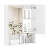 Smilesun Wall-Mounted Bathroom Cabinet w/2 Mirror Doors&Shelves 50x13x60cm White