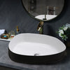 Irregular Ceramic Basin Sit-on Countertop Wash Basin Sink Bathroom Washing Bowl