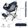 Portable Hammock Camping Rocking Chair Folding Swinging Chair w/ Footrest