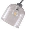 Modern Tall LED Floor Lamp Reading Standing Lamp with Glass Lampshade Lamp
