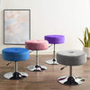 Swivel Dressing Table Stool Chair Velvet Makeup Padded Bedroom Adjustable Height