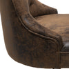 Retro Distressed Leather Computer Desk Chair Swivel Adjustable Home Office Study