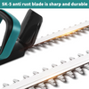 Brushless Cordless Electric Hedge Trimmer Garden Cutter with 2 Batteries 90cm UK
