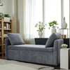 Multi-Functional Ottoman Storage Bench Lift-Top Padded Seat with 2 Throw Pillows