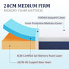 LUXURY COMFORT MEMORY FOAM MATTRESS QUILTED DESIGN SINGLE 3FT DOULBE 4F6 KING5FT
