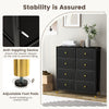 8-Drawer Dresser Tower Fabric Modern Dresser Chest of Drawers Storage Organizer