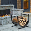 U-Shaped Firewood Log Rack Wood Storage Holder Firewood Storage Rack Fireplace