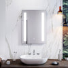 LED Bathroom Mirror with Shaver Socket Demister Sensor Illuminated Light 500x700