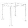 Heavy Duty Iron Wedding Backdrop Stand DIY Party Canopy Frame Kit Indoor Outdoor