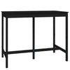 7 Piece Bar Set Black Solid Wood Pine vidaXL