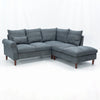 L-Shaped Corner Sofa, Sectional Couch with Built-in USB Port Chaise