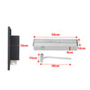 Bio Ethanol Fireplace Glass Fire Burner Inset/Wall Mounted Heater Indoor Black