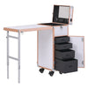 Foldable Manicure Nail Table Cosmetic Makeup Case Trolley With Bluetooth Speaker