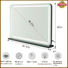 80X55CM LED Vanity Mirror Light Dressing Table Hollywood Make Up Mirror W/ USB