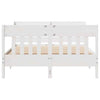 Bed Frame with Headboard White 160x200 Solid Wood Pine F1W9