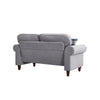 2, 3 Seater Linen Fabric Sofa Settee Couch Armchair with 2 Pillows Living Room