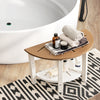 Semicircular Shower Bench 2-Tier Bath Bench Seat Bathroom Inside Shower Stool