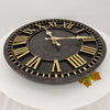 GARDEN ROMAN WALL CLOCK LARGE INDOOR OUTDOOR BIG ROMAN NUMERALS RESIN WATERPROOF