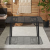 Outdoor Dining Table Metal Slatted Garden Patio Tables Bbq Drinks Serving Table