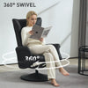 Recliner Chair with Footstool, Swivel Recliner Armchair with Adjustable Back