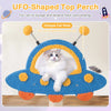 Cat Tree Tower Activity Center w/ 2-Tier Rocket-Shaped Condo