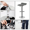 Bar Stool Set of 2 Counter Height Bar Chairs Swivel Adjustable Modern Armless