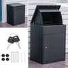 Large Letter Box Post Box Mail Letterbox Top Drop Parcel Delivery Box Lockable