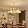 Large Diamond Crystal Chandelier Ceiling Pendant Hanging Light Illuminated Hall