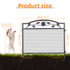 BingoPaw 5x Garden Fence Metal Wire Panel Heavy Duty Pet Dog Fencing Border Edge