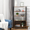 Multifunctional Bookshelf Storage Cabinet Bookcase w/ Shelves & Cupboard