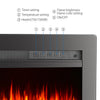 Electric 50inch Insert/Wall Mounted LED Fireplace Wall Inset Into Fire Freestand