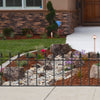 Spear/Ball Top Iron Wrought Yard Garden Privacy Fence Panel Outdoor Wall Railing