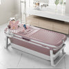Folding Bathtub Water Tub Adult Children Kids Spa Soaking Sauna SPA Bath Tub Lid