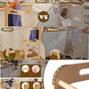 3-in-1 Wooden Kids Step Stool Toddler Learning Tower Kitchen Helper W/ Blackbord