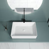 Bathroom Wash Basin Ceramic Countertop Rectangle Large White Sink 510x365mm