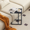 Indoor Outdoor Sofa Couch Table with Adjustable Foot Pads-Dark Gray