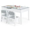 2-in-1 Kids Art Table and Easel Set Toddler Play Activity Drawing Desk w/Chairs