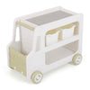 Toddler Storage Cart Kids Car-shaped Toy Storage Rack with Bins