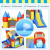 Inflatable Bounce House Kids Bouncy Castle Jumping Climbing Slide w/Air Blower