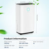 25L DEHUMIDIFIER AIR PURIFIER WITH HUMIDISTAT LCD DISPLAY FOR HOME LAUNDRY UK