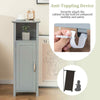 Freestanding Single Door Storage Cabinet Bathroom Floor Cabinet-Gray