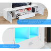 LED TV Stand Cabinet Unit Modern High Gloss 2 Door MDF Entertainment RGB Lights