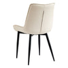 Set of 2 Faux Leather/Suede Dining Chairs Metal Legs Reception Restaurant Chair