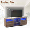 TV Stand Media Console Table Modern Entertainment Center for 65 inch TV Grey