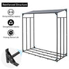 Extra Large Outdoor Wooden Log Store Metal Garden Shed Firewood Stacking Storage