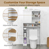 Standing Toilet Rack Over-the-Toilet Storage Cabinet-White