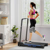 Steel Folding Motorised Home Treadmill Walking Machine with LCD Monitor Blue